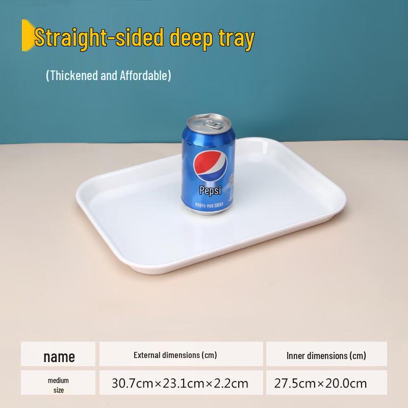Zhaoran Deep Rectangular Melamine Serving Tray