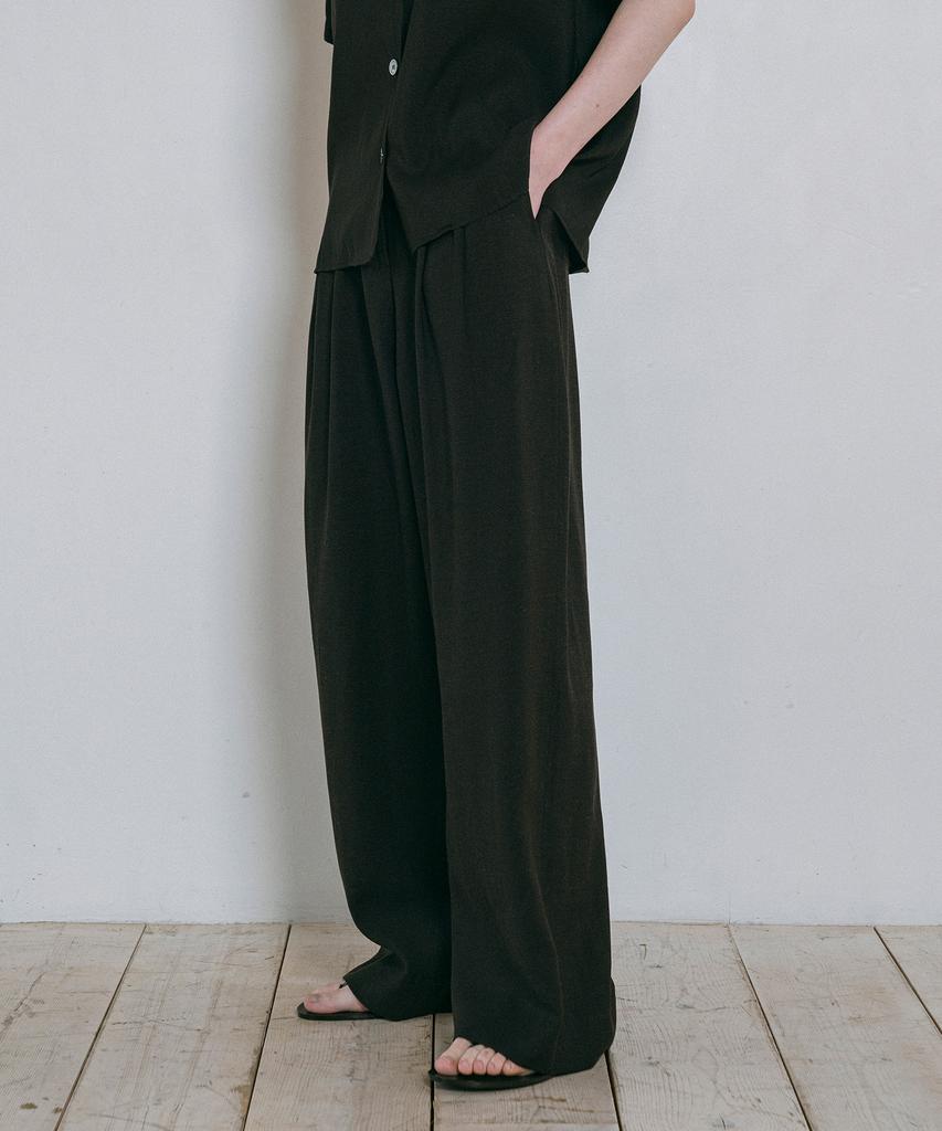 Banwonateullie P3243 Relaxed Linen Pants_Black