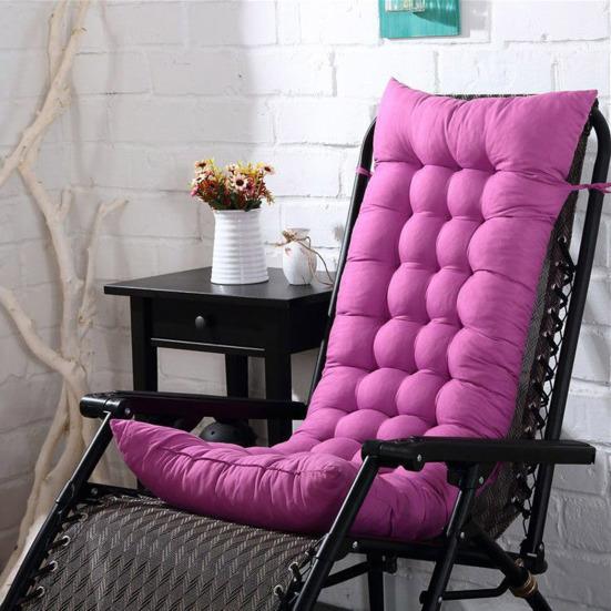 Recliner Chair Cushion with Ties Thick PP Cotton Chairs Pad for Garden Office Washable