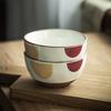 Creative Japanese Household Ceramic Eating Bowl Tableware Small Bowl Rice Bowl Drink Soup Bowl Niche Breakfast Yogurt Oat Bowl
