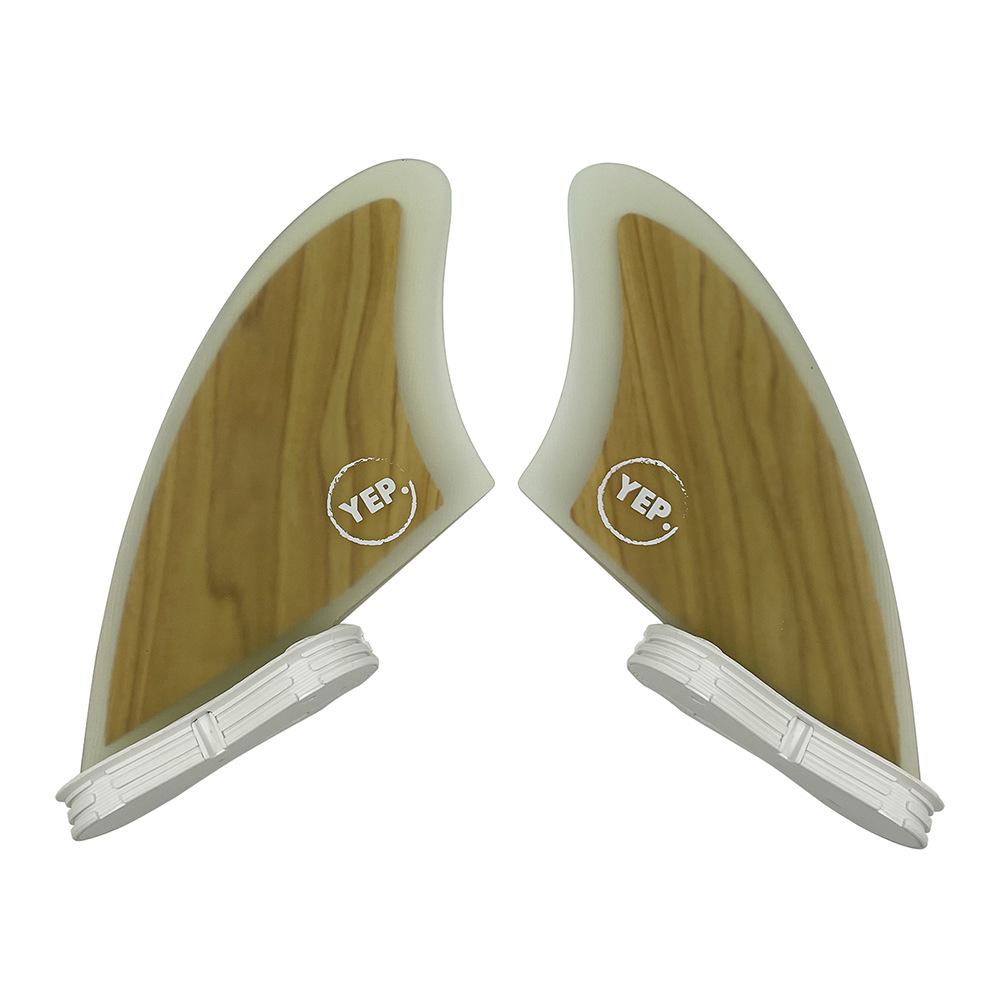 Honeycomb Fiberglass Bamboo Surfboard Tail Fin K2 Fish Rudder K2