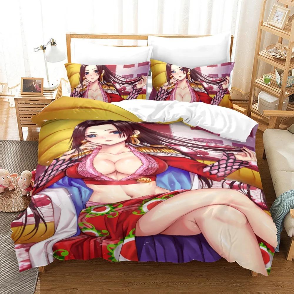 Boa Hancock Sängkläder Set Enkel Twin Full Queen King Size Queen Kejsarinna Sängset Vuxen Pojkar Sovrum Påslakan Set 3D-tryck