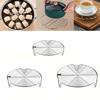 Stainless Steel Multi-Use Steaming Rack with Stand and Tray Ideal for Steaming Dumplings In Various Pots Cooking Accessory