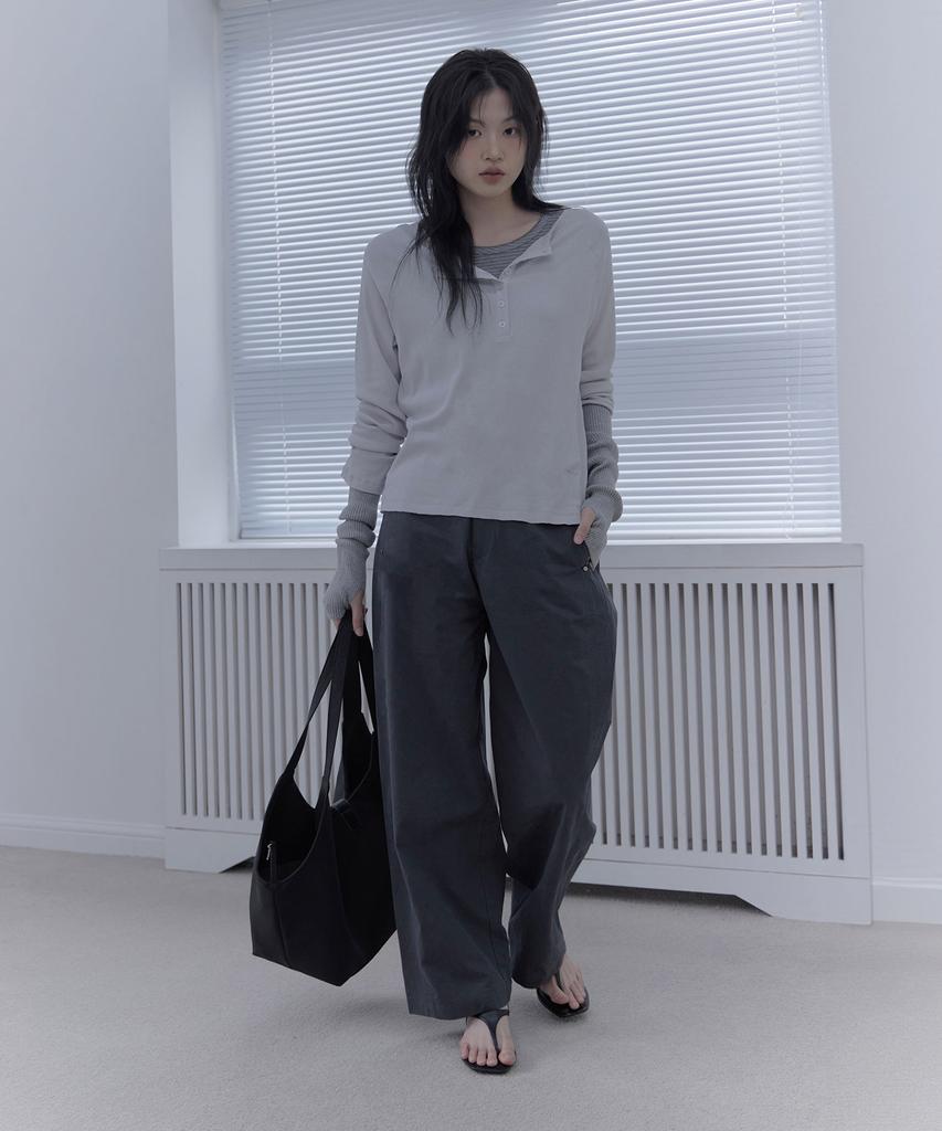 Haebeueoweil Essential Cotton Pants (Dg)
