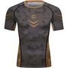 Red Plume Mens 3D Digital Printing Short Sleeve T-Shirt Outdoor Running Yoga Fitness Tight Shirt for Men