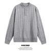 Large Size Sweater, Knitted Sweater Jacket, Men's Cardigan Jacket, Warm and Slim Fit Sweater