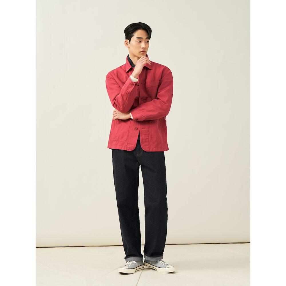 Beanpole Men Garment Dyed Work Jacket Red
