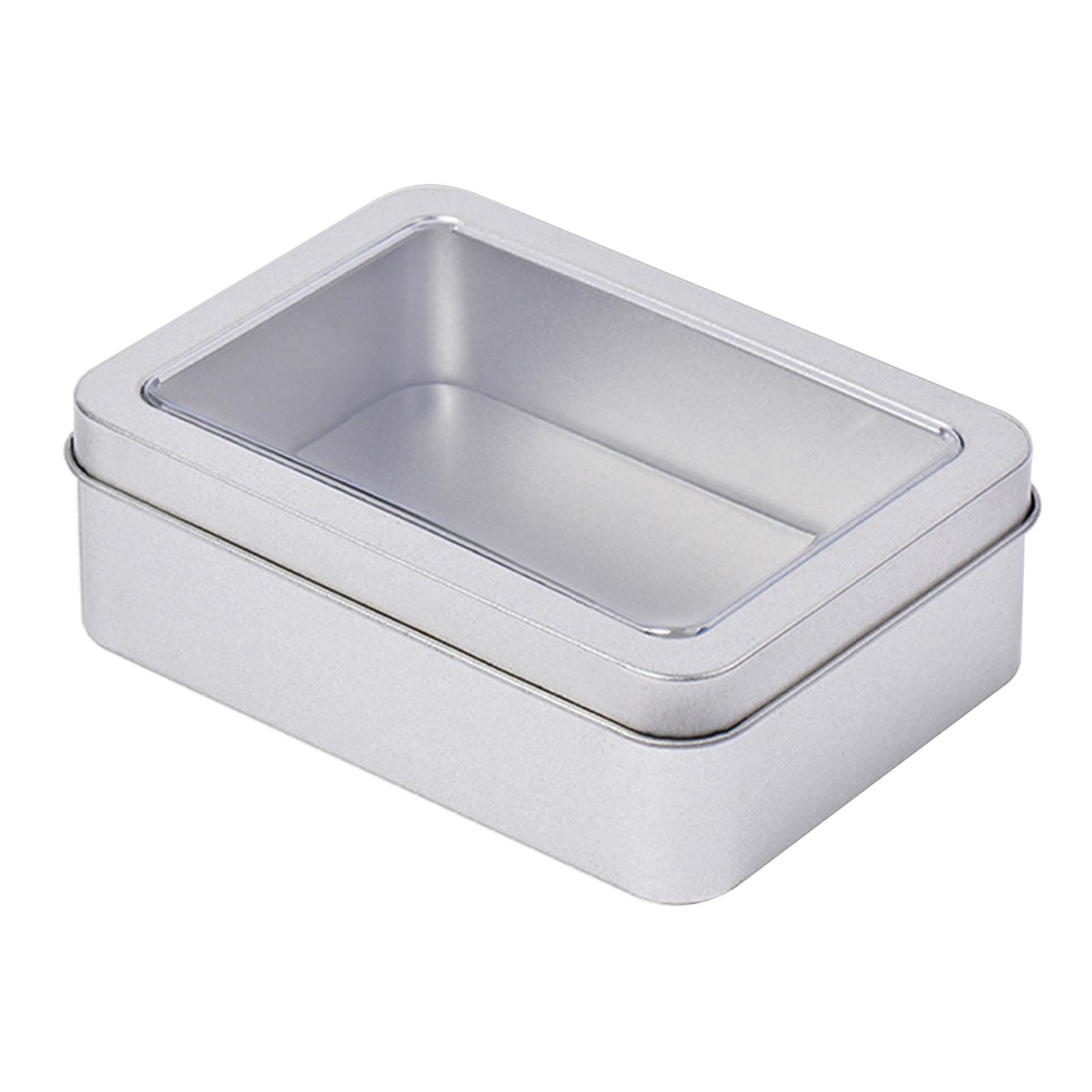 

Playing Card Box Trading Card Case Card Storage Can Card Organizers Card Case Empty Metal Storage Box for Gaming Cards B