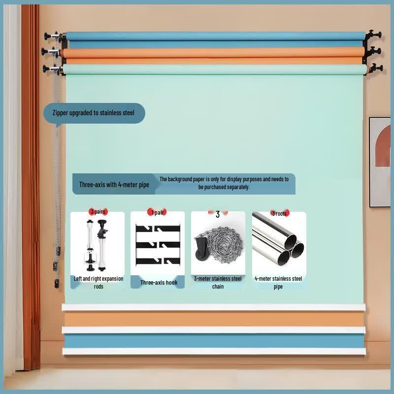Photography Studio Manual Background Support System