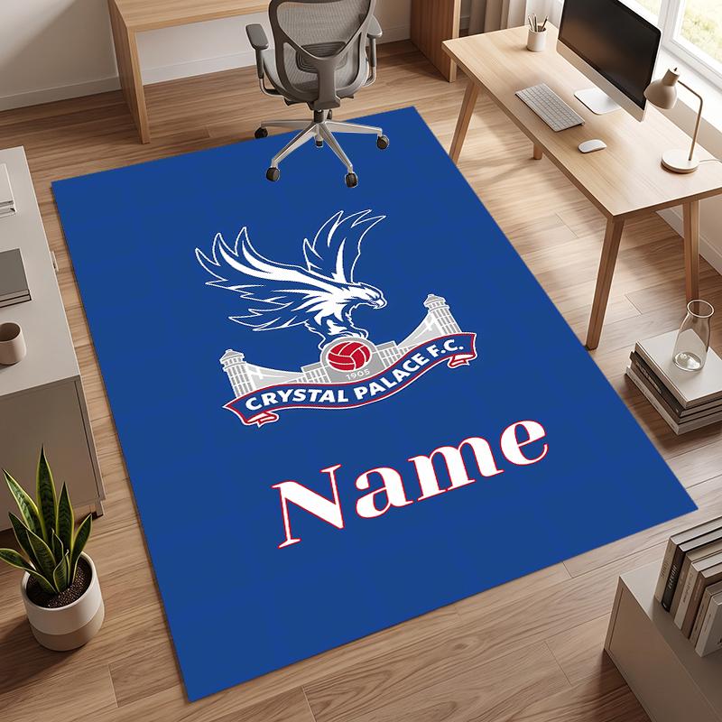 Crystal Palace FC (1) Personalized Name Office Carpet Stylish Decor for Living Room Bedroom Kitchen