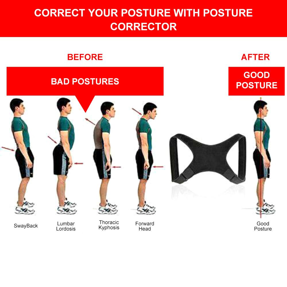 Adjustable Size Back Posture Corrector Neck Back Support Belt Spine Shoulder Brace Support Belts Adult Invisible Hunchback Belts