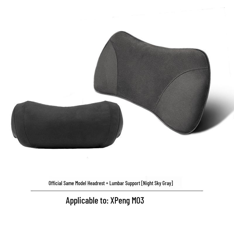 Poduszka XPeng M03 z pianki memory na szyję i lędźwie - Zagłówek na cztery pory roku