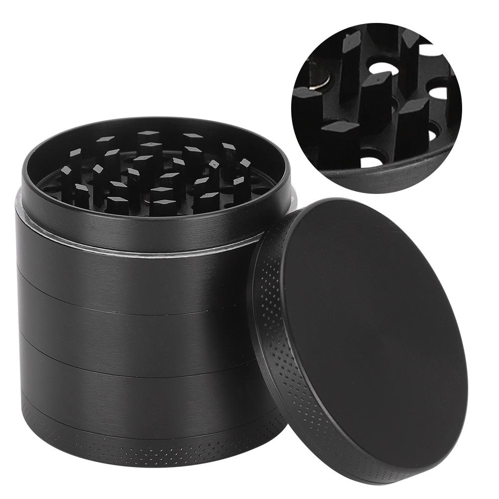 Herb Grinder Zinc Alloy 5 Layers DoubleLayer Filter Pepper Spices Smoke Grinding Tool 53mm