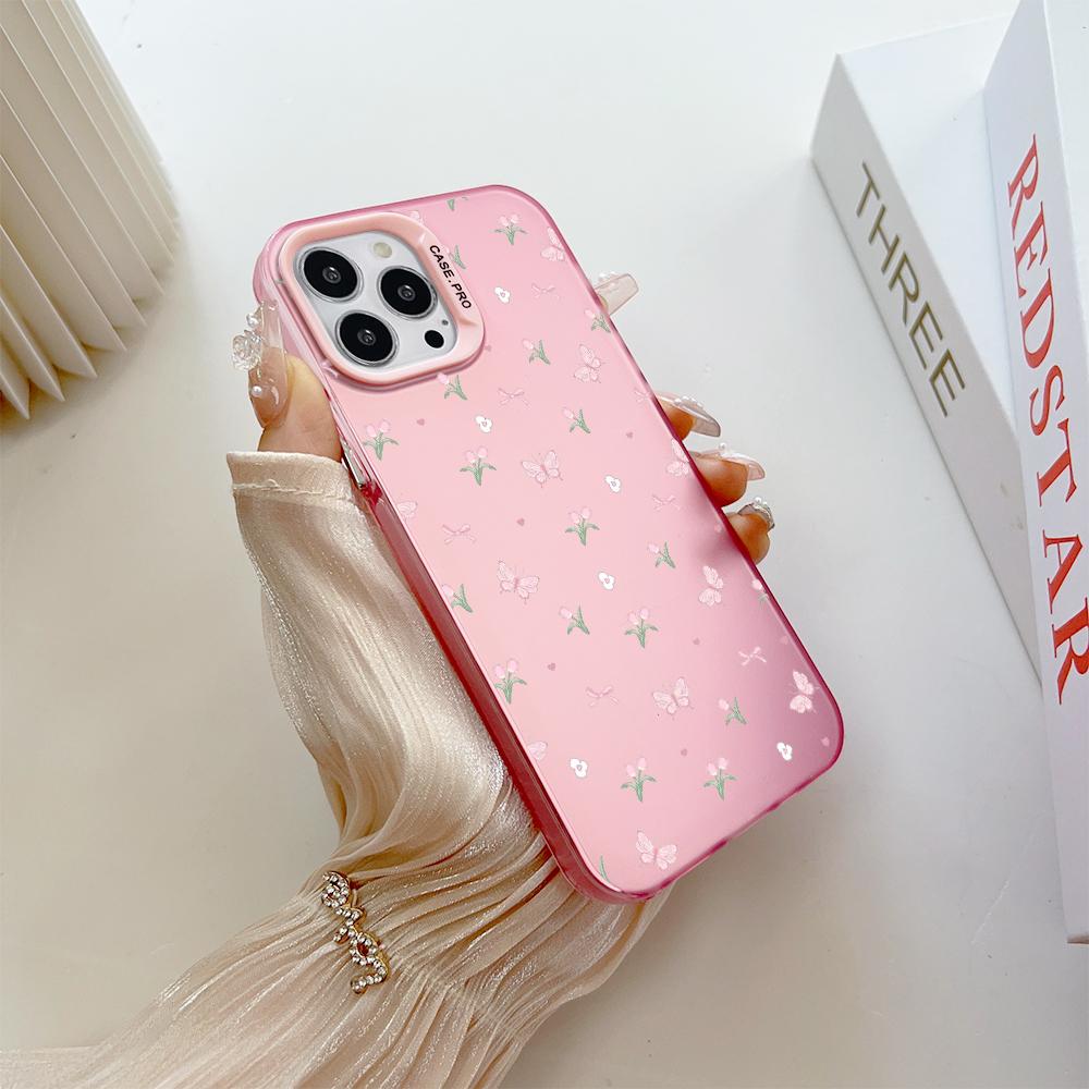 Fashion Colorful Sliver Double Sided Phone Shell Soft Edge Hard Case Full Cover Shockproof Phone Casing for Samsung A16 A55 Xiaomi Redmi 14C Poco C75