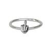 Finger Ring New Trend Hip Hop Punk Polished Slim Gift Minimalist Funny Middle Finger Men Women Ring Fashion Jewelry