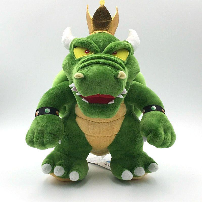 Entzückendes Super Mario King Koopa Bowser Plüschtier Weiche Stofftier Grüne Tierpuppe 30 cm