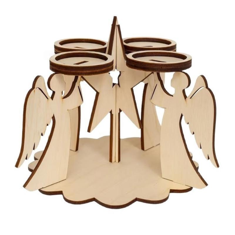 Advent Candle Holders Christian Decoration Votive Candle Holders,Tealight Holders for Christmas Table Centerpieces 1