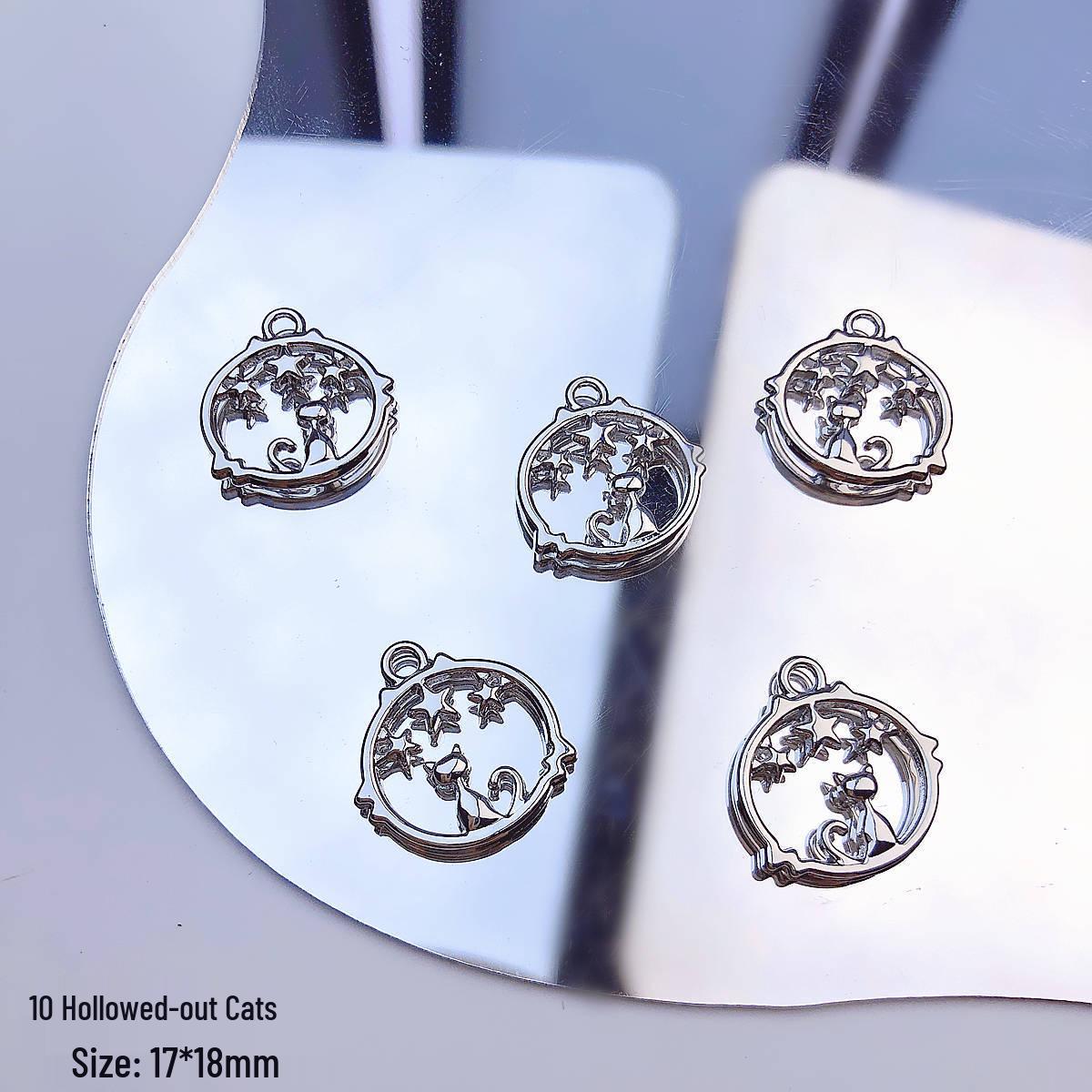 

Подвеска-шарм Cherry Moon из сплава, ожерелье и браслет из бусин, набор для DIY