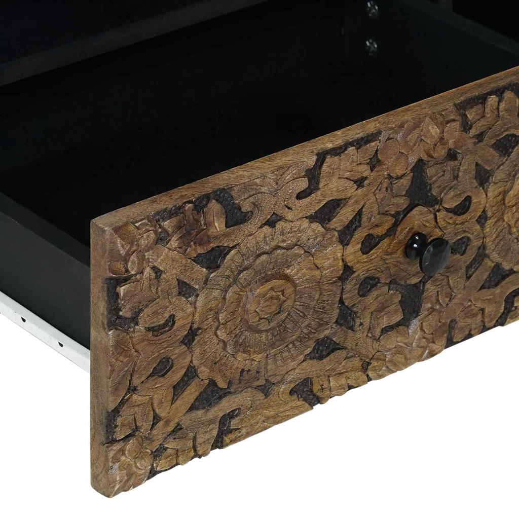 TV Cabinet Brown 80 x 33 x 46 cm Solid Mango Wood