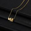 Trendy Heart-Shaped Alphabet Pendant Necklace