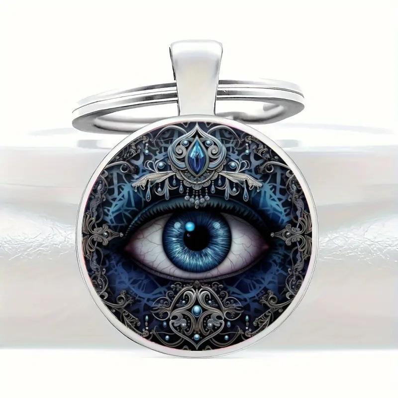 Wielobarwny Breloczek-Wisiorek Sowa z Akcentami Kamieni Szlachetnych i Kwiatowym Wzorem