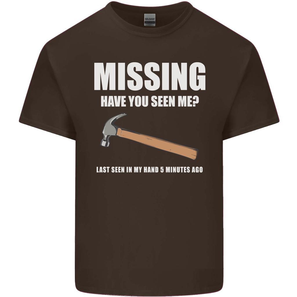Missing Hammer Funny Carpenter DIY Builder Unisexs Light Cotton TShirt