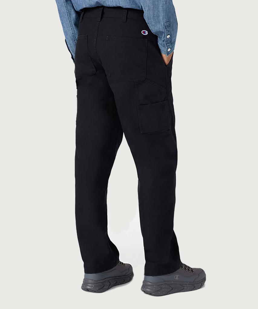 Champion Cotton Regular Fit Straight Carpenter Pants Black