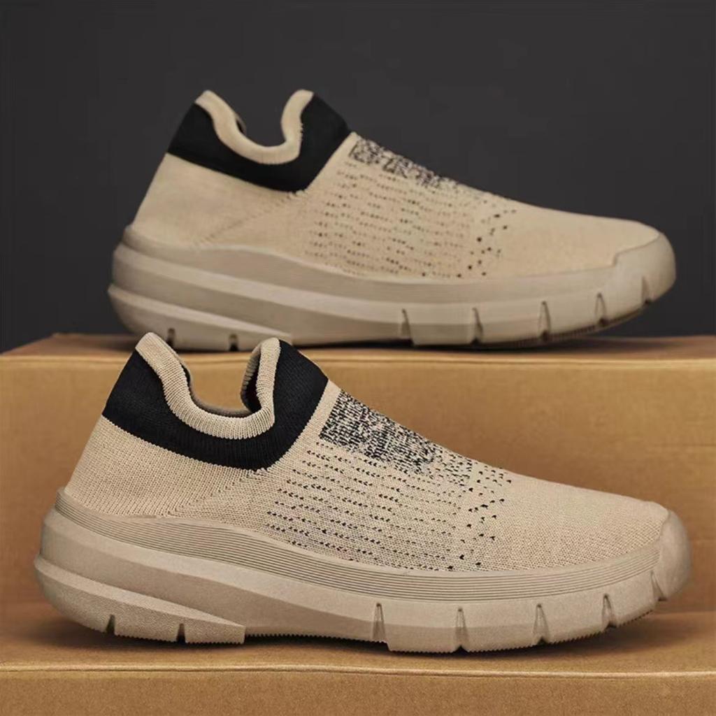 Men's Slip On Walking Shoes Non Slip Breathable Lightweight Sneakers Athletic Tennis Running Shoes for Gym Travel Jogging Comfortable Sneakers for Men