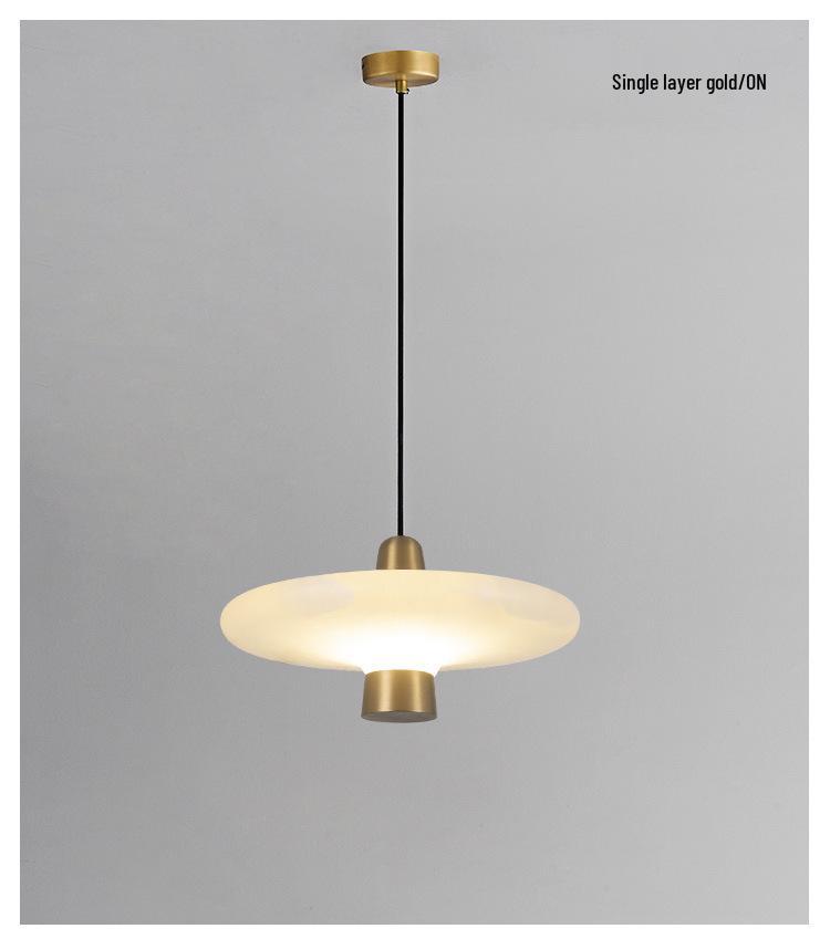 Nordic Designer Small Alabaster Pendant Light for Villa, Study, Tea Room, Restaurant, Bar, Bedroom, and Bedside