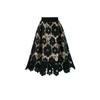2022 Women Elegant Fashion Flower Embroidery Hollow Out Lace Skirts Womens Casual Sexy Skirt Party Black Skirt