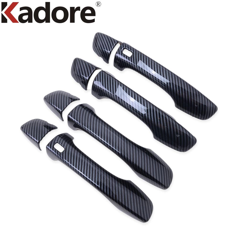 Door Handle Cover Trim For Volkswagen VW Tiguan 2017-    Chrome Car Door Handle Catch Covers Overlay Accessories