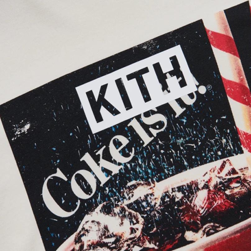 Kith X Coca-Cola Drink Vintage Tee Ivory Unisex Tops Cream KH3874-104