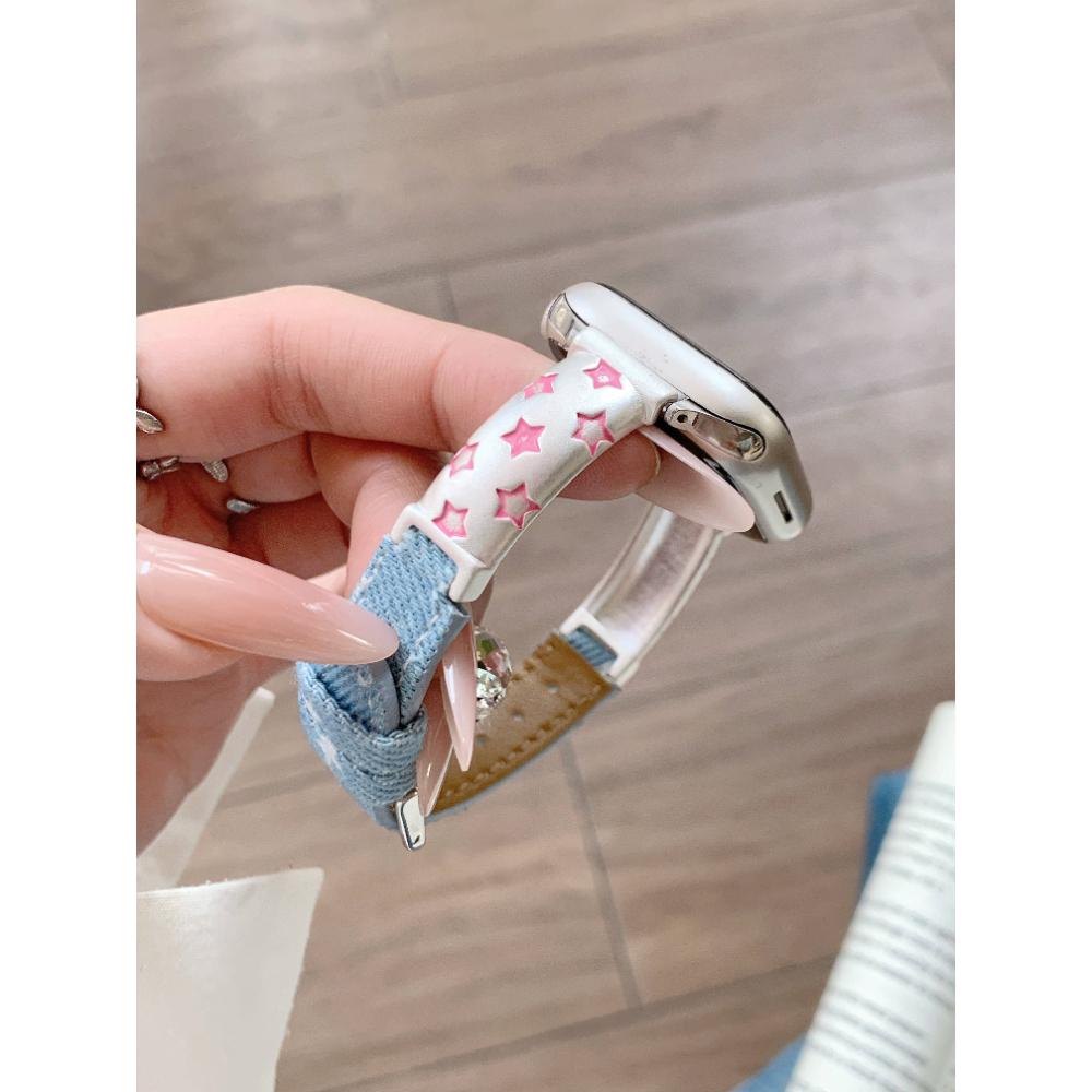 Leather Slim Band For iWatch SE 10 9 8 7 6 5 4 3 2 1 Woman Bracelet Strap For Apple Watch 38mm 40mm 41mm 42mm