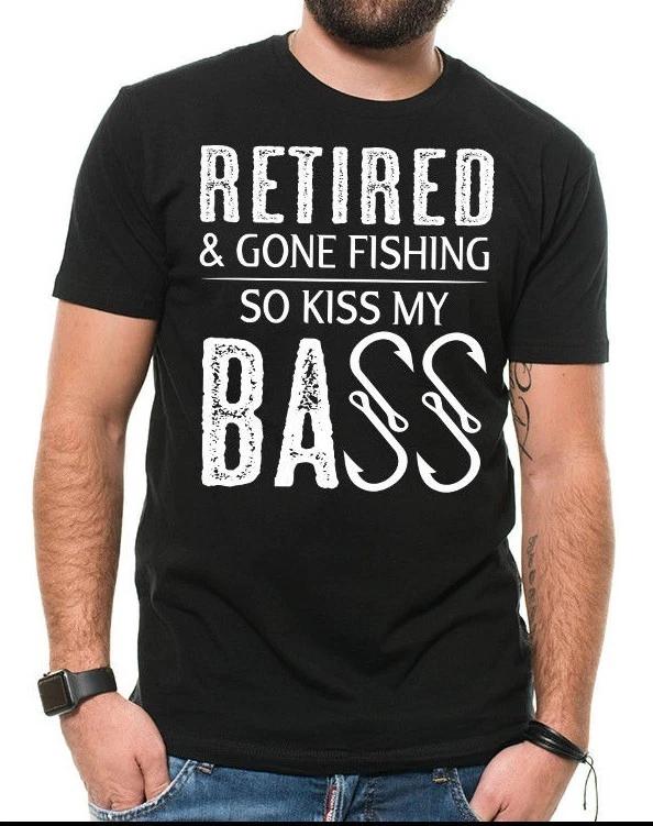 Fishing T T-shirt Retired And Gone Fishing Funny T-T-shirt Fishing t T-shirts S