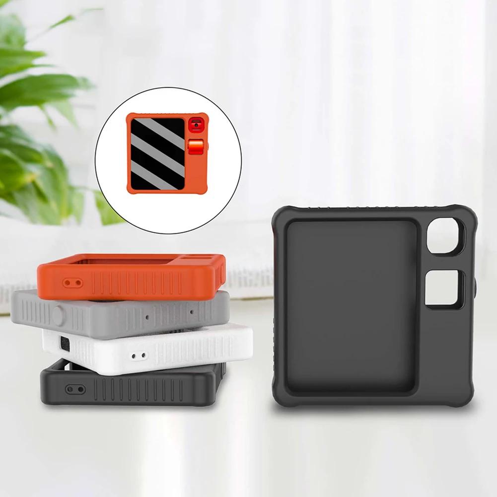 Dla Rabbit R1 2 szt. Folia ze szkła hartowanego + Silikonowe etui Ochronna obudowa chroniąca przed upadkami Pokrowiec chroniący przed zarysowaniami Dla Rabbit R1 AI PC