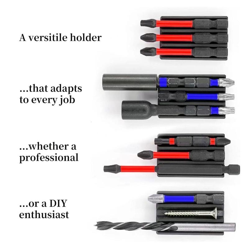 

2Pcs Drill Bit Holders Organizers for Impacts Driver Adhesive Mount Heavy dutys Compatibility for Most Power Tool China Mainland