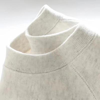 Snowflake Gray 400g Long Sleeve Round Neck Versatile Hoodie for Men and Women, Loose Fit, Casual Hua Cotton