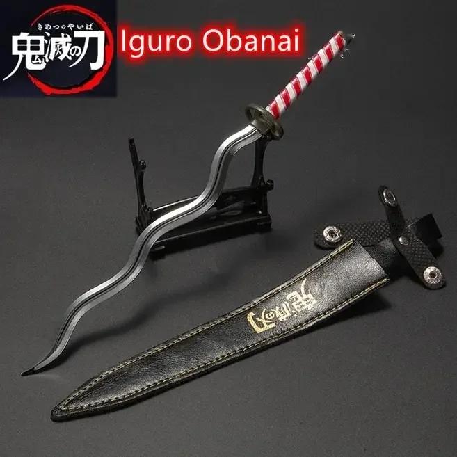 26cm Demon Slayer Katana Swords Alloy Real Katana Samurai Cosplay Home Decoration Edge Bedroom Decor Japanese Kid Toy Anime Gift