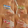 Set di Braccialetti Colorati Estivi da Spiaggia per Donna in Argilla Polimerica con Perline - 4 Pezzi