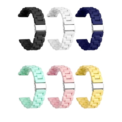 Chembu Omega X Swatch Joint MoonSwatch Compatible Strap, Colorful Resin Quick Release Watch Band, Compatible with Blancpain Five Oceans, Men's and Wom