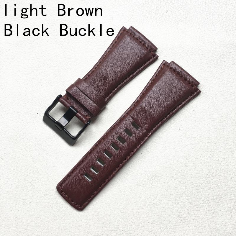 

34*24 мм, черный, коричневый, с выпуклым концом, из мягкой телячьей кожи, натуральная кожа, ремешок для часов для Bell BR01 BR03, ремешок BR, браслет 24mm