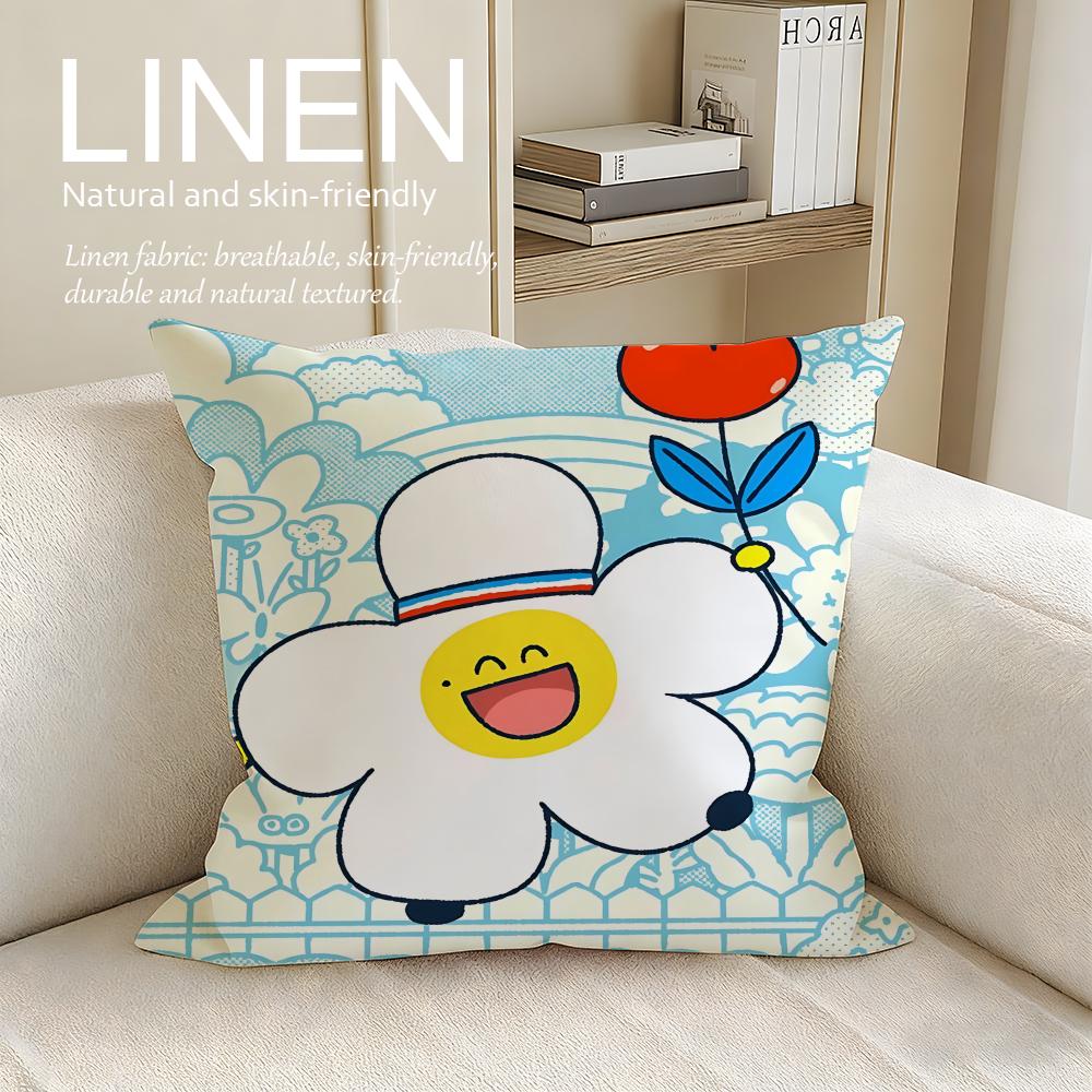 Cute Truz Cushion Cover Pillowcase Set Pcs x x Breathable Washable Sofa Cushion Cover