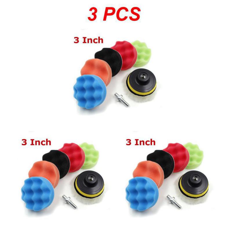 2/3/4 szt. 5 6 7 cali Gąbkowe pady do polerowania samochodu Woskowanie Zestaw do polerowania do łodzi Samochodu Polerka Bufor Wiertarka Koło Polerujące Usuwa