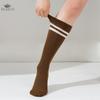Women Striped Socks Knee High Socks Cotton Non-Slip Sweat-Absorbing Thigh Over Knee Long Socks for Women