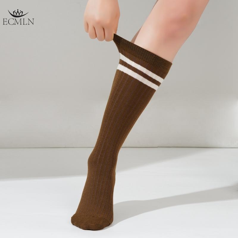 Women Striped Socks Knee High Socks Cotton Non-Slip Sweat-Absorbing Thigh Over Knee Long Socks for Women