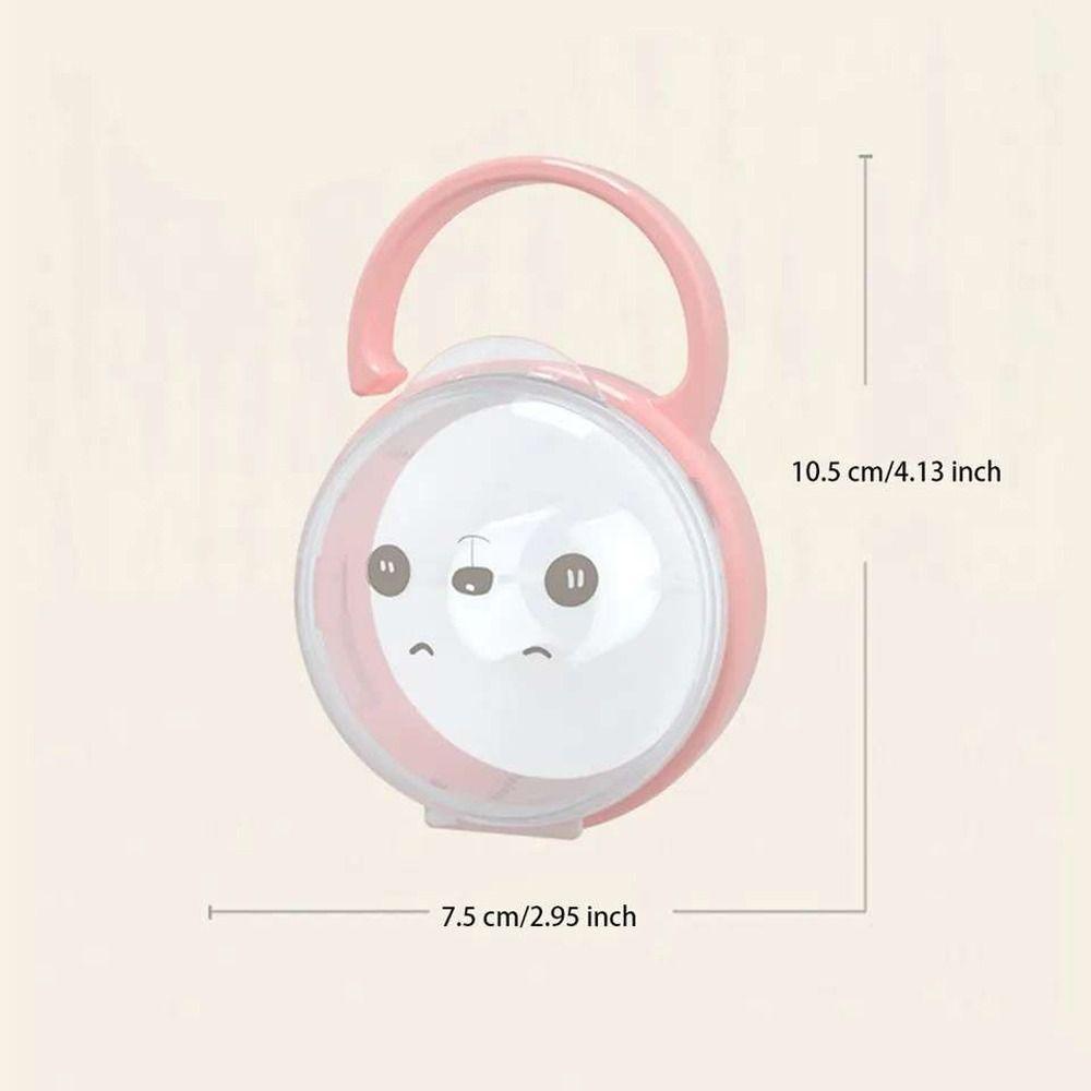 Plastic Soother Container Baby Pacifier Clip Nipple Holder Box Molar Chain Baby Pacifier Box