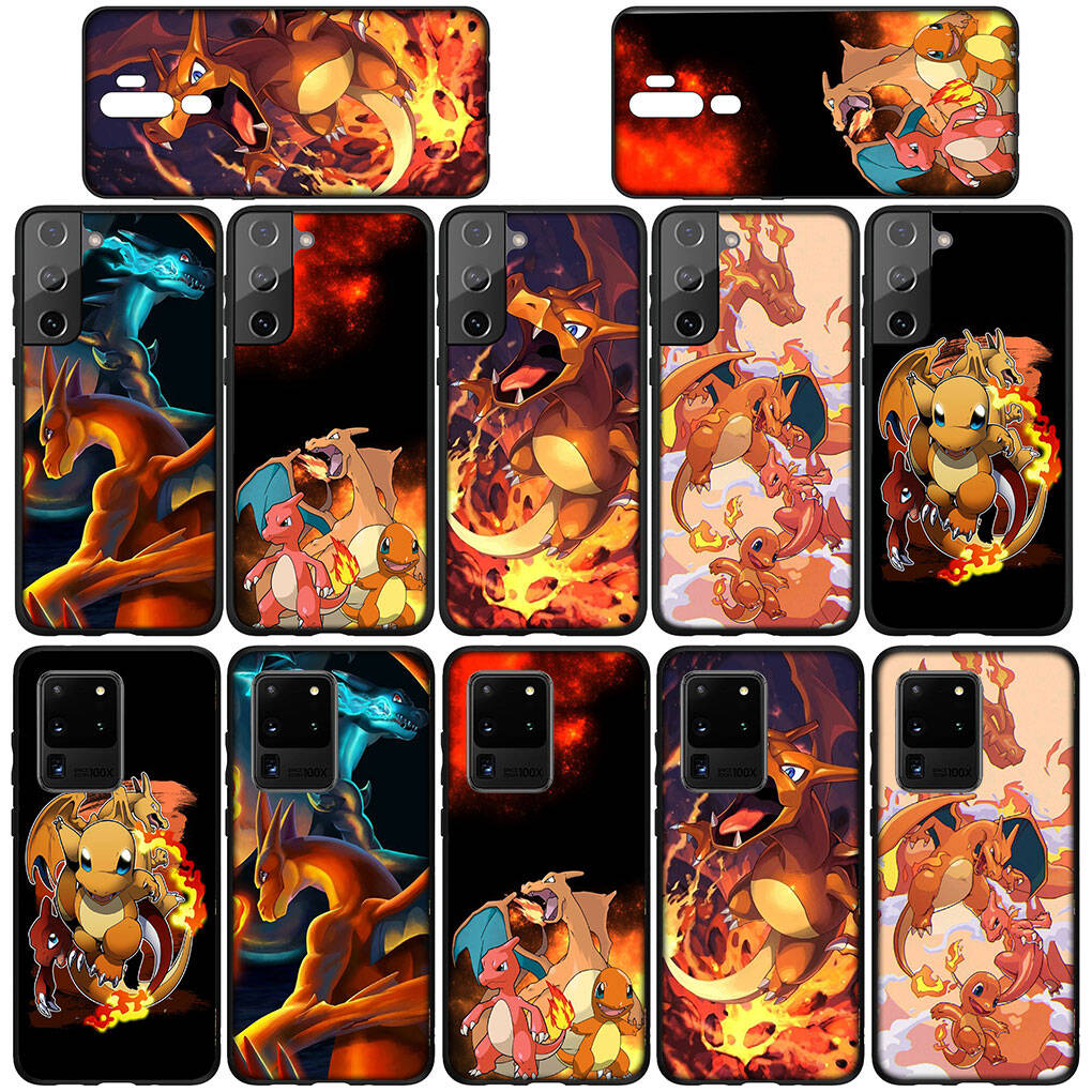 Cover for iPhone 17 16 15 Xiaomi Poco Redmi Note 14 13 12 11 Pro Max X 9 16e Samsung Galaxy S25 S24 S23 OPPO Huawei Cartoon Charmander Phone Case