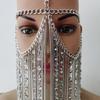 Elegant Metal Tassels Head Chain Face Covering Masquerades Party Accessory for Women Costume Parties Dressingup Supply