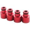 4pcs Racing Fuel Injector Top Hats Adapters Compatible For Honda Civic and Compatible For Acura RDX Injectors To B16 B18 D16Z D16Y Engines
