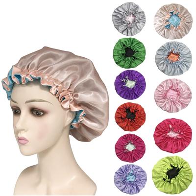 NO MOQ Free Sample Custom Mommy and Me Silk Hair Bonnets and Satin Edge Head Wrap for Women Satin Bonnet